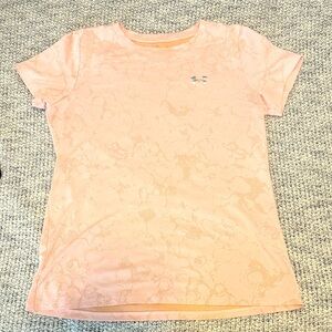 Under Armour Women's Light Pink Loose Heatgear Short Sleeve Tee